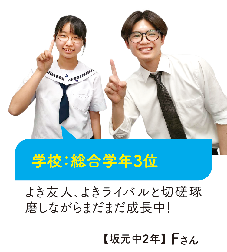 学校:総合学年3位【坂元中2年】Fさん