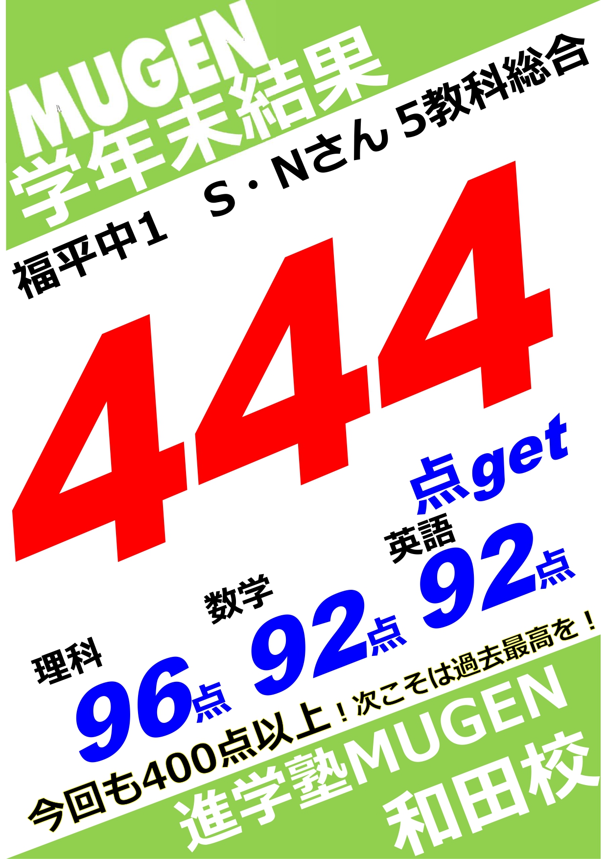 進学塾MUGEN
谷山中
和田中
福平中