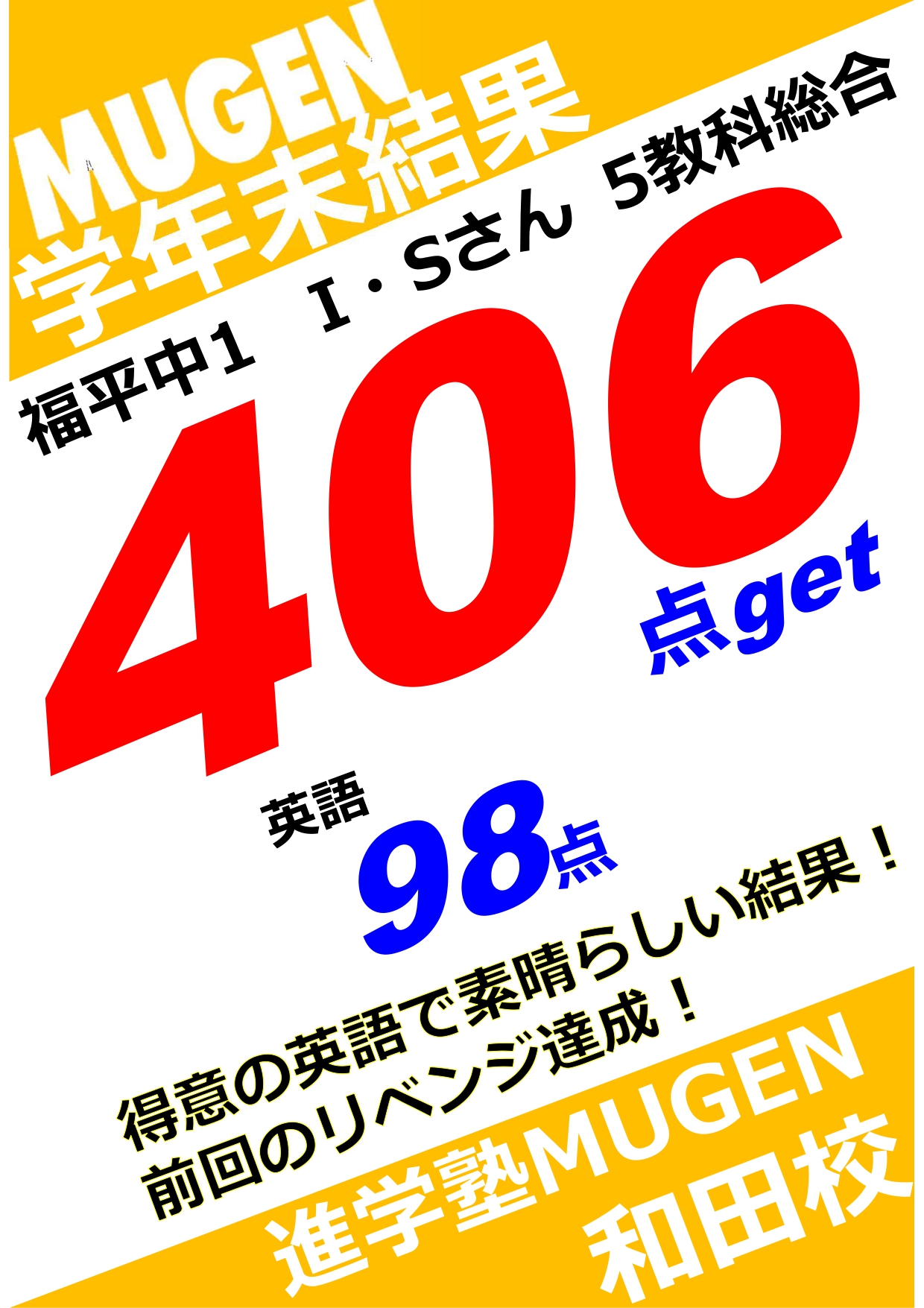 進学塾MUGEN
谷山中
和田中
福平中