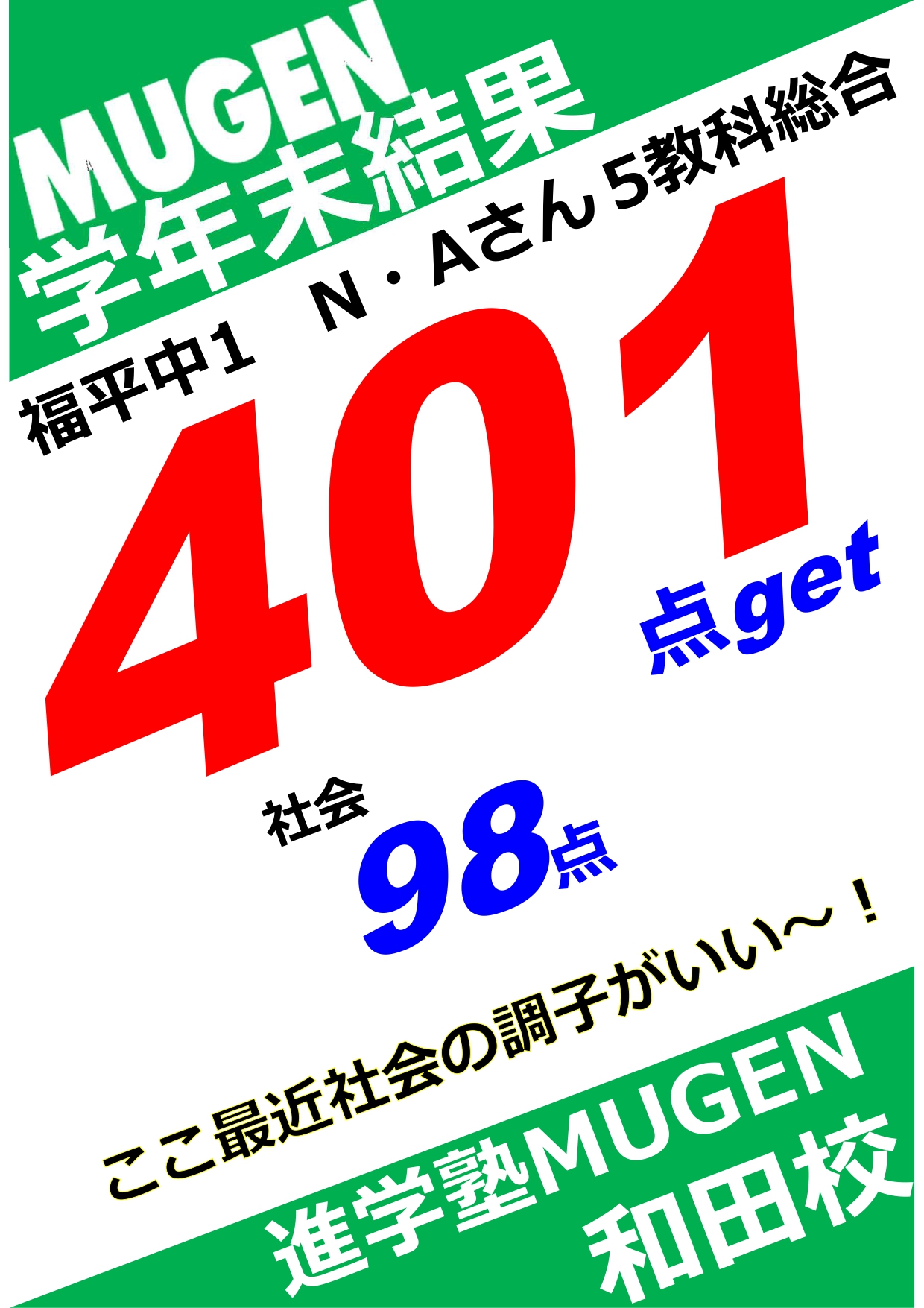 進学塾MUGEN
谷山中
和田中
福平中